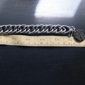 Equestrian curb chain bracelet